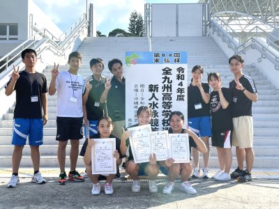 水泳部が沖縄県で開催された九州新人戦に出場しました