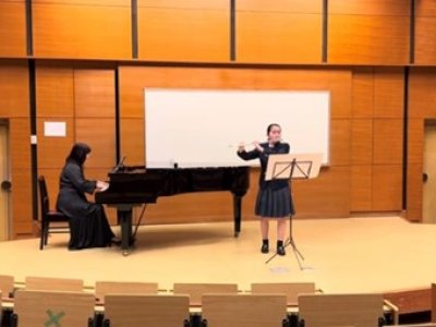 吹奏楽部がソロコンテストにて九州大会出場権を獲得しました。