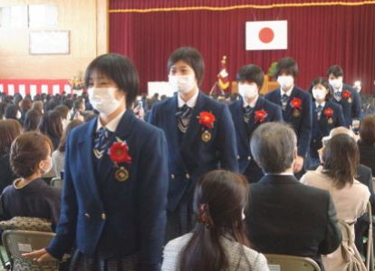 卒業式の様子