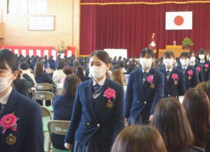 卒業式の様子