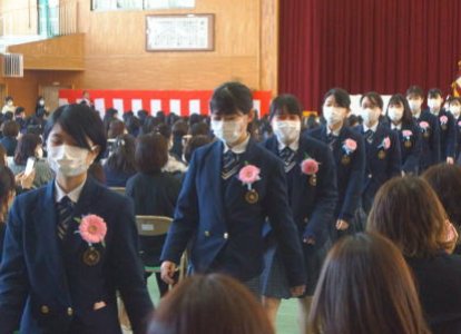 卒業式の様子
