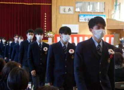 卒業式の様子