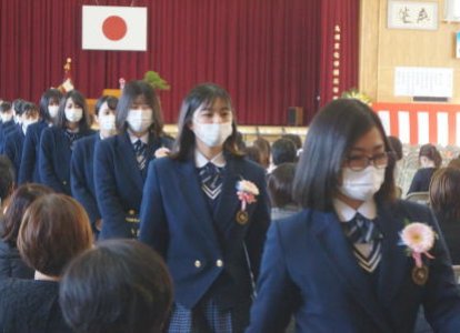 卒業式の様子