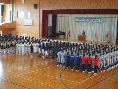 第７１回長崎県高校総体・NHK杯高校野球大会　壮行式