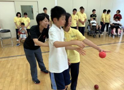 ボッチャの体験①