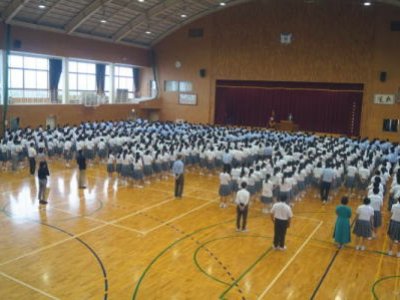 ２学期始業式が行われました。