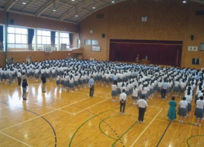 始業式の様子