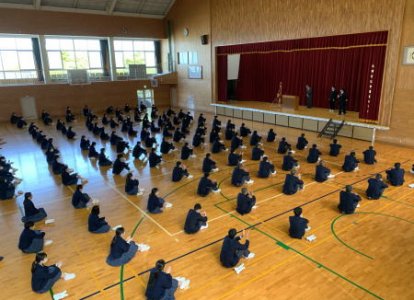 始業式の様子