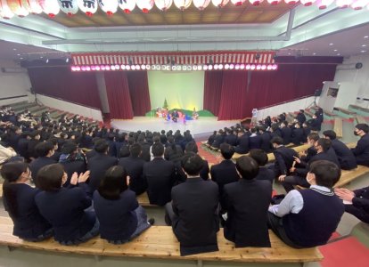 阿蘇猿回し劇場での様子