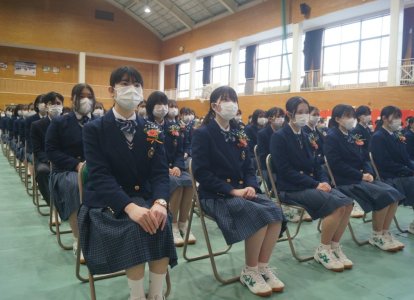 卒業式の様子