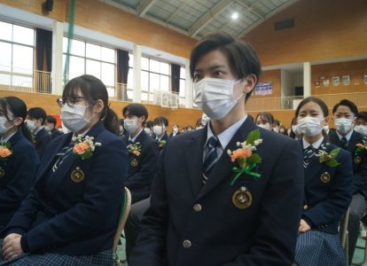 卒業式の様子