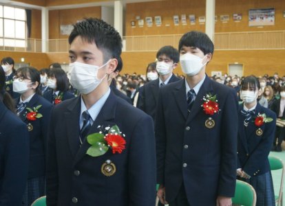 卒業式の様子