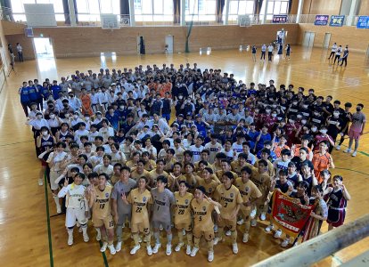 運動部生の集合写真