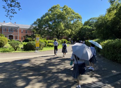 熊本大学での様子①