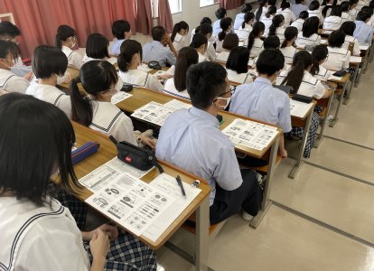 進路講演会の様子②