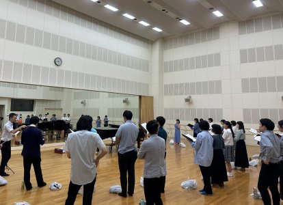 合唱団よりよりとの合同練習の様子①