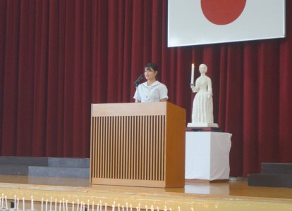戴帽式の様子 (6)