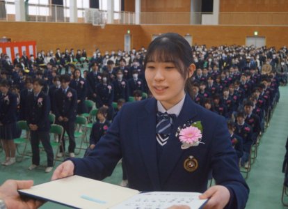 普通科キャリアデザインコース代表[金田 美咲さん]