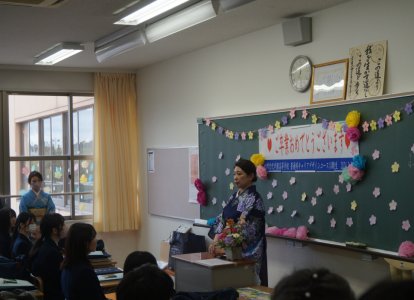 最後のホームルームの様子 (1)
