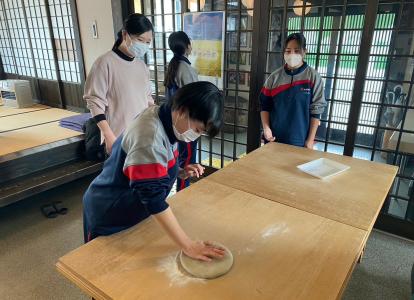 修学旅行3日目_蕎麦打ち体験④