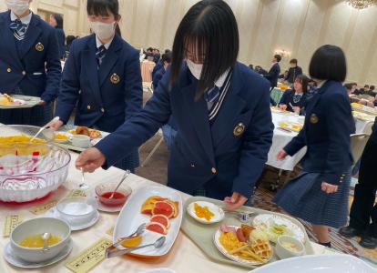 修学旅行5日目_ホテルでの朝食②