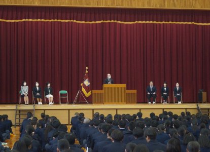 離任される先生の挨拶①