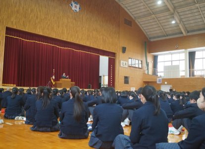 終業式の様子