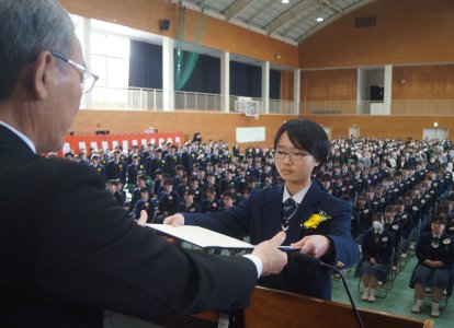 卒業証明書授与⑨