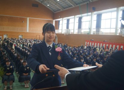卒業証明書授与⑪