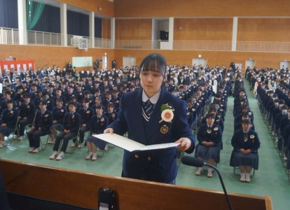 卒業証明書授与⑭