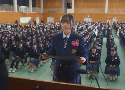 卒業証明書授与⑮